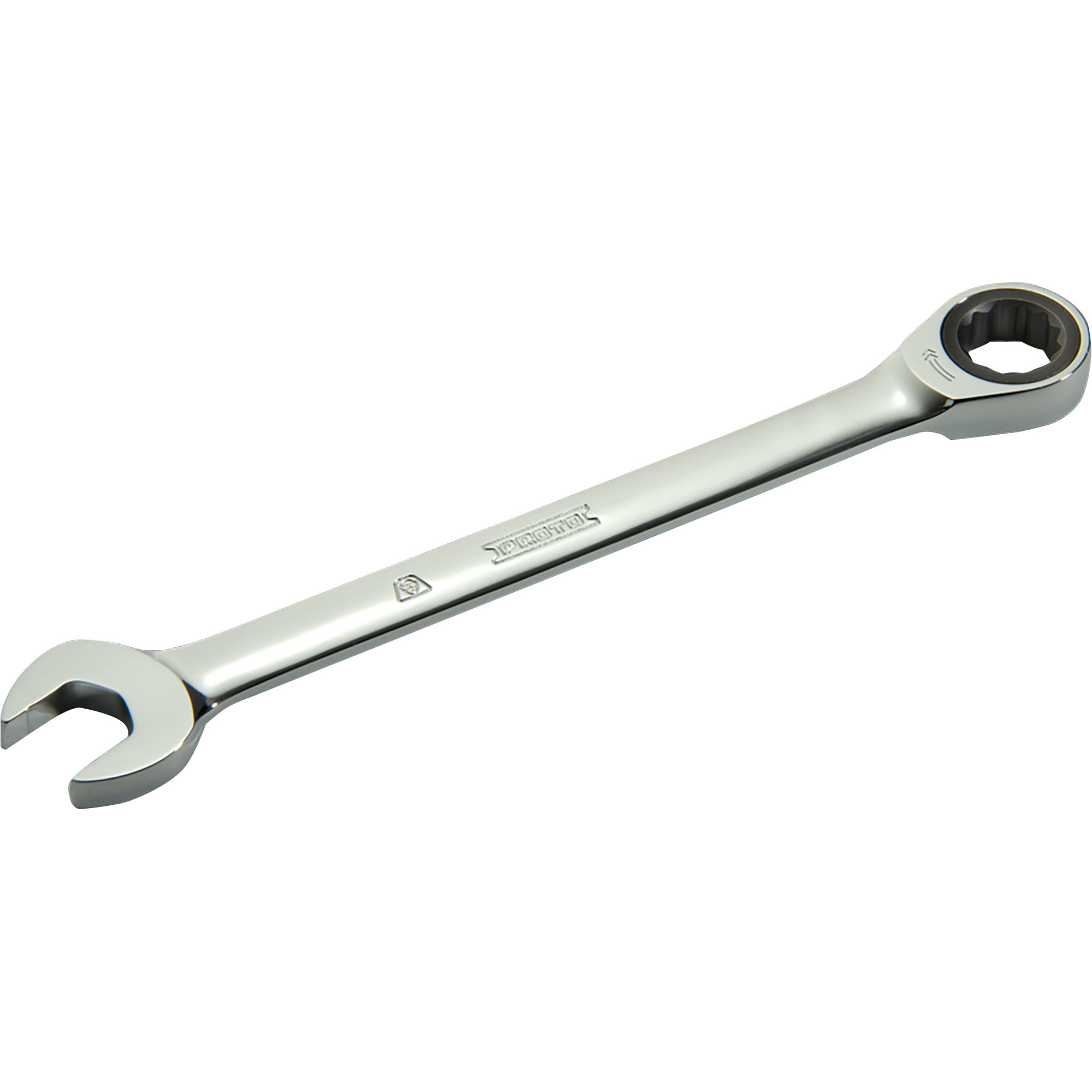 Proto 11/32in. Combination Non-Reversible Ratcheting Wrench, 12-Point, Model# JSCR11T